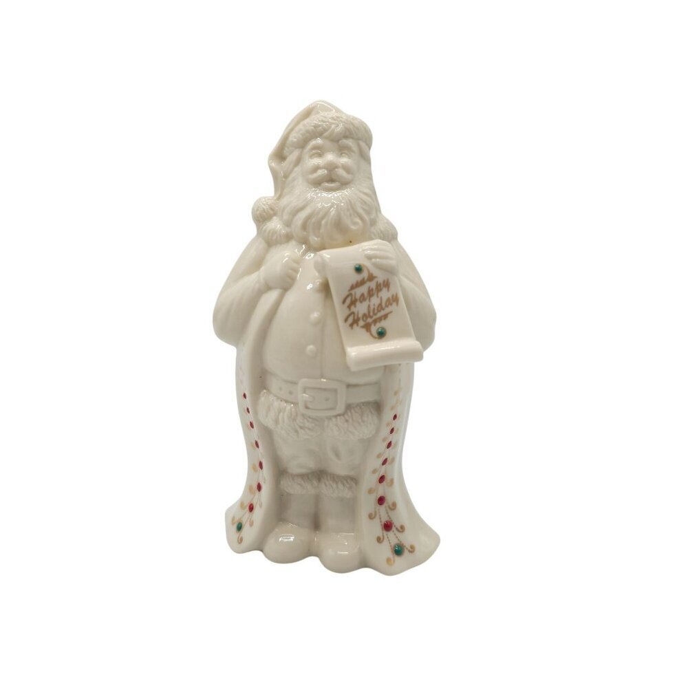 Lenox China Jewels Collection Santa Figurine Ivory Porcelain Hand-Painted 1994